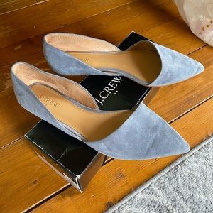 J Crew women’s size 10 slate blue suede flats